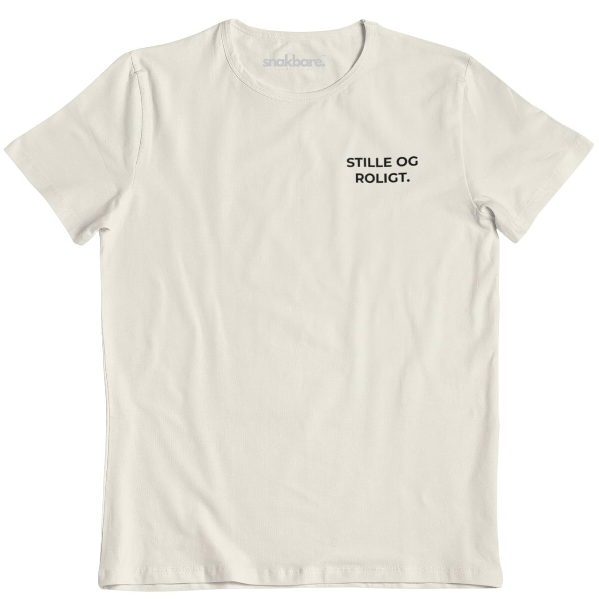 Stille og roligt. – T-shirt i økologisk bomuld (Unisex)