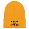 Kaffe og hygge Beanie – Broderet Unisex Hue