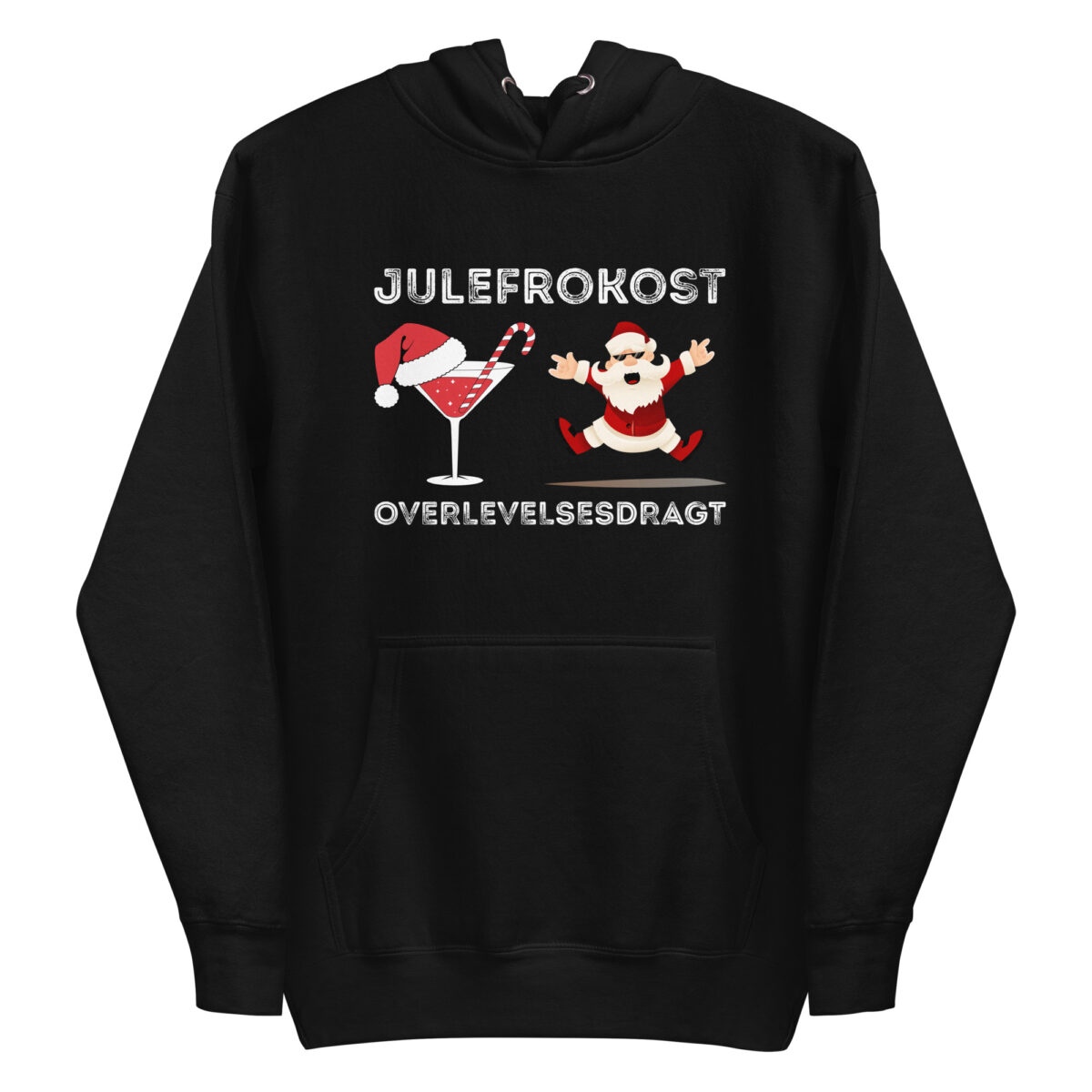 Alternative view of Julefrokost Overlevelsesdragt Hoodie – Sjov Jule Hoodie Unisex