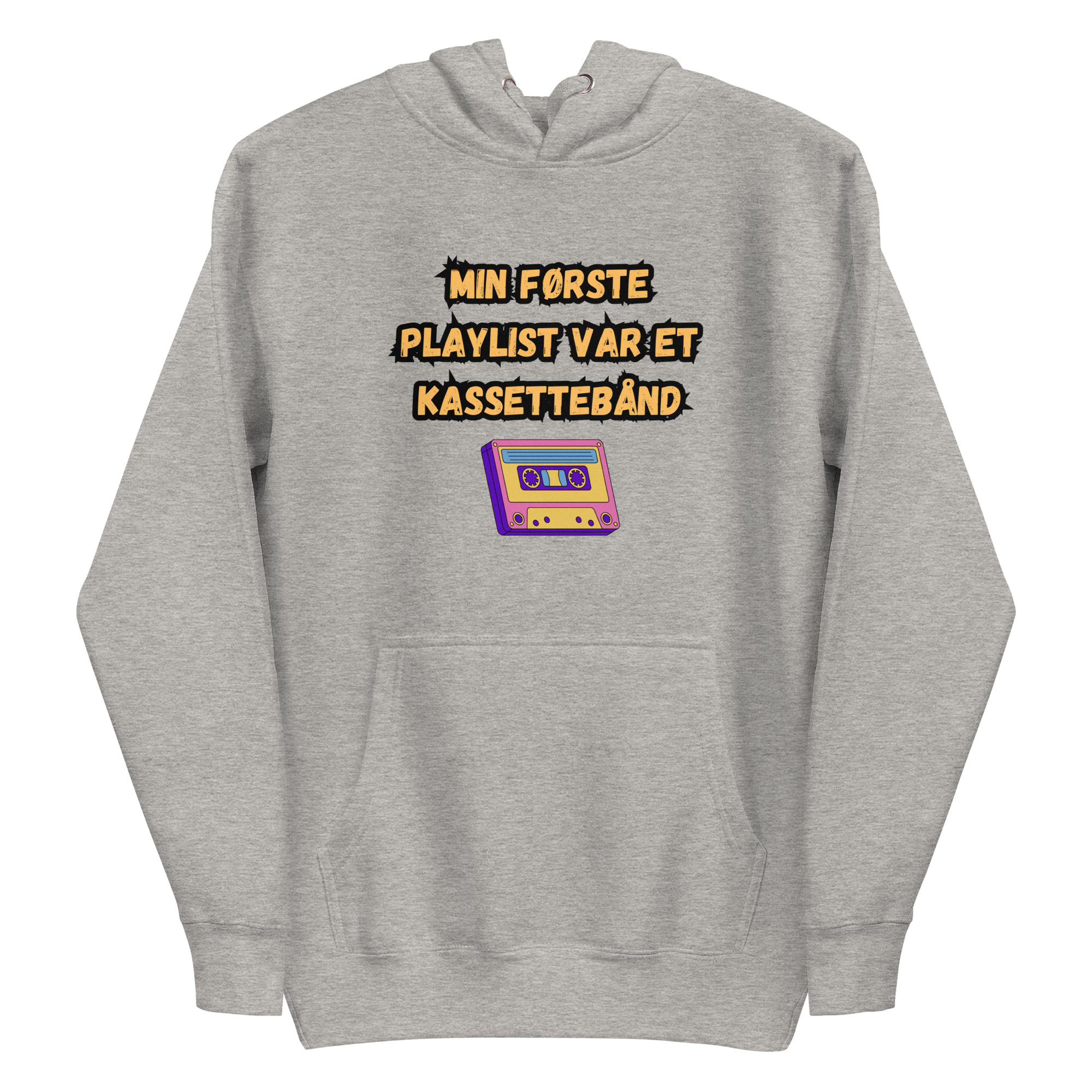 Min første playlist var et kassettebånd – Retro & humoristisk unisex hoodie