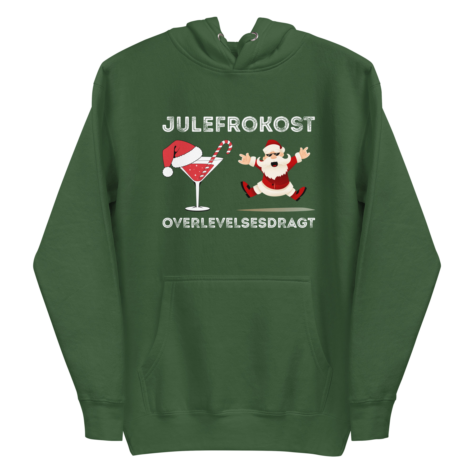 Julefrokost Overlevelsesdragt Hoodie – Sjov Jule Hoodie Unisex