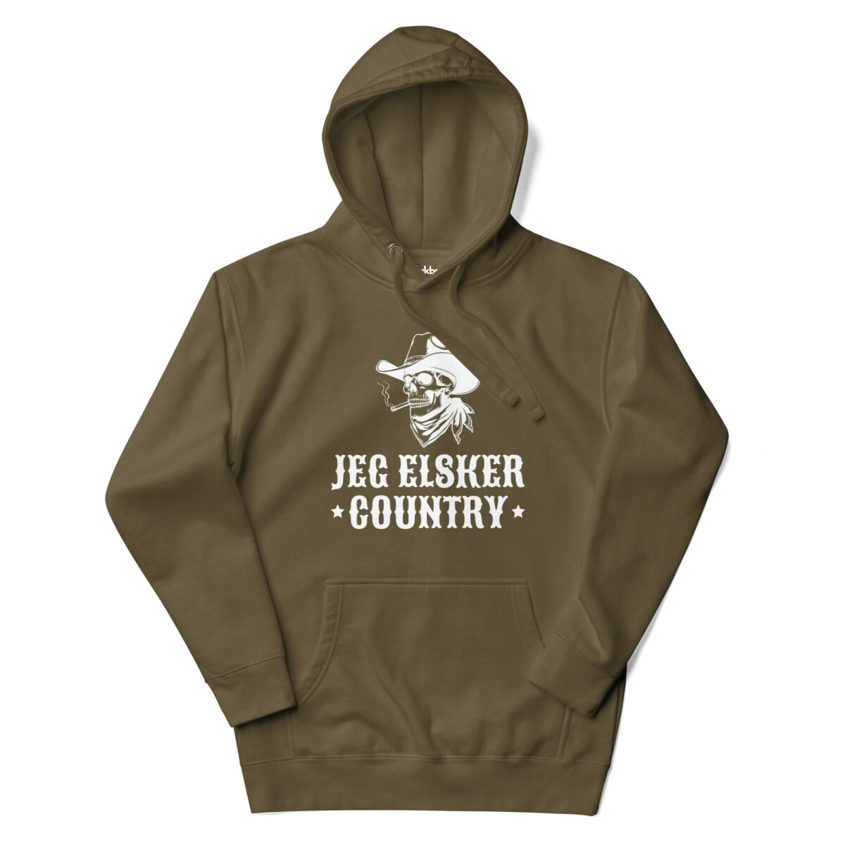 Alternative view of Jeg Elsker Country Hoodie – Humor og hygge i en blød unisex hoodie