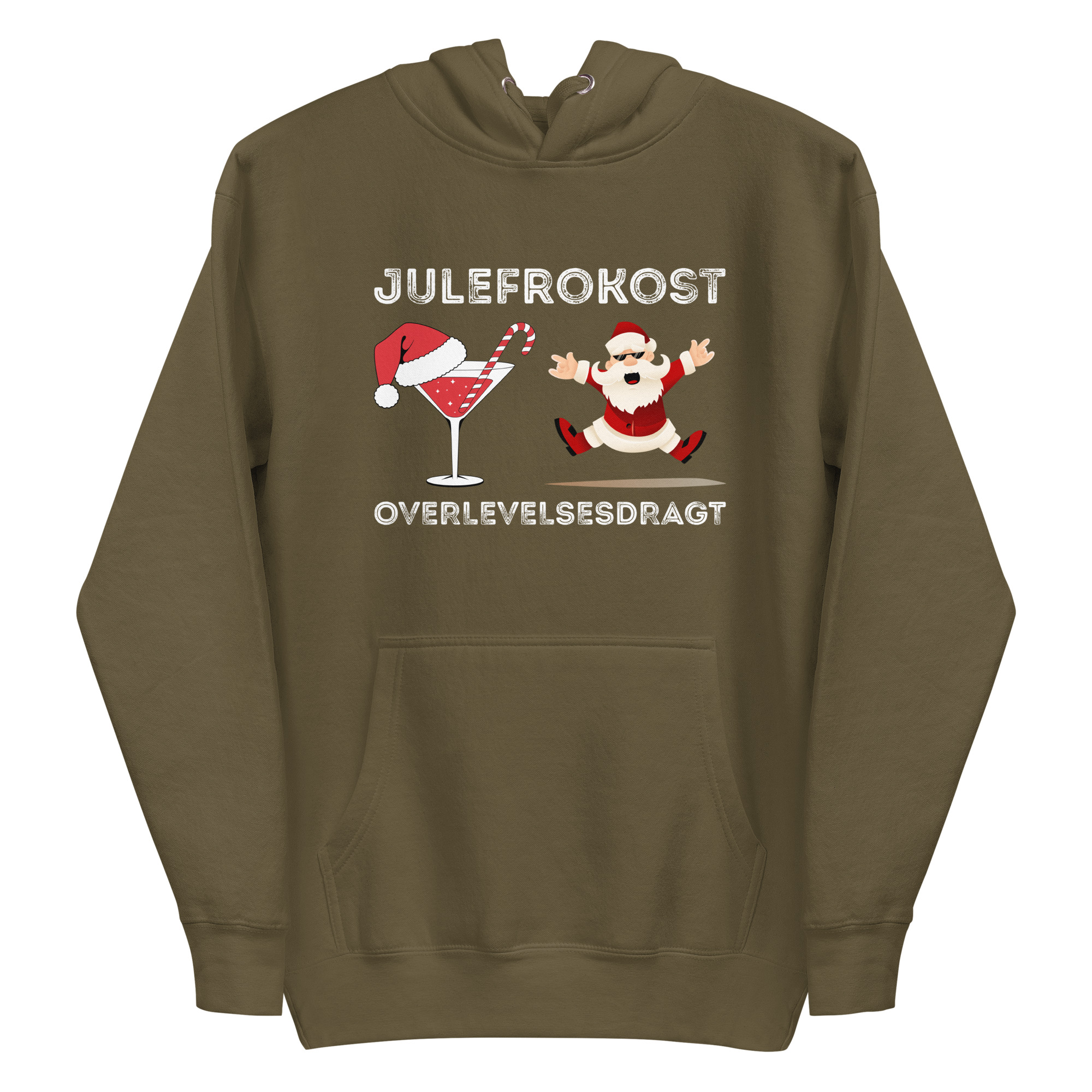 Julefrokost Overlevelsesdragt Hoodie – Sjov Jule Hoodie Unisex - Billede 4