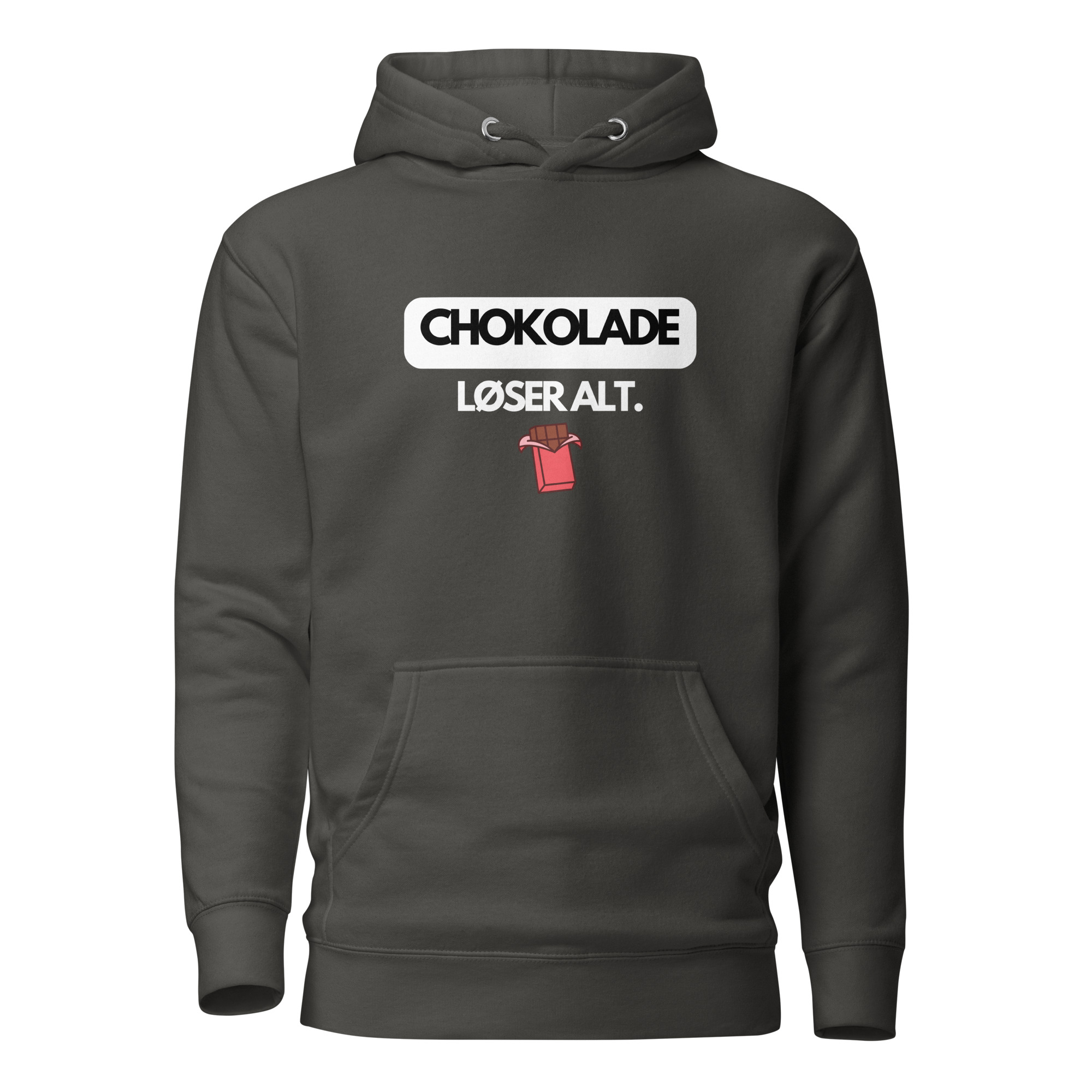 Chokolade Hoodie – Humor Unisex Hoodie | Gave til Chokoladeelskere - Billede 4