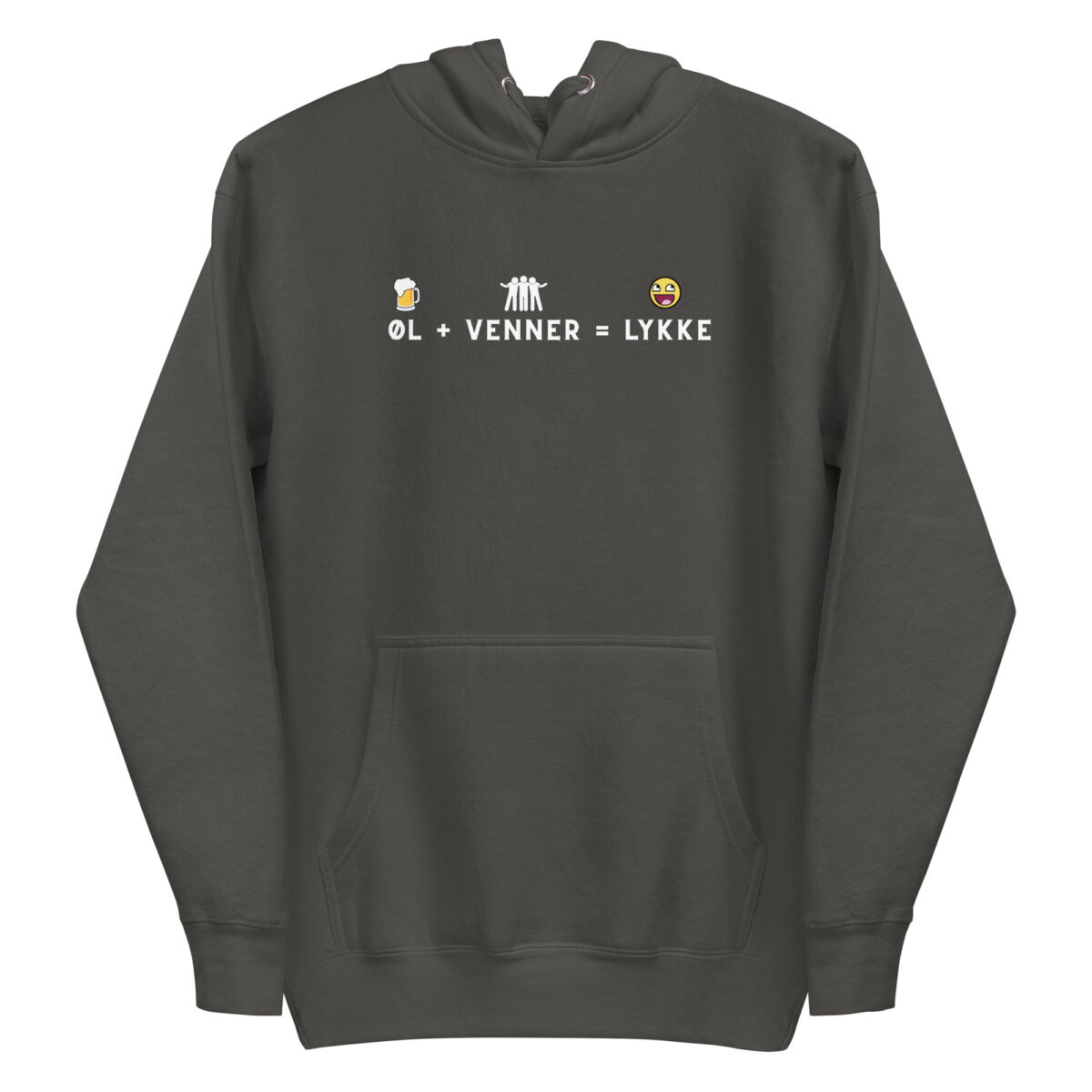 Alternative view of Øl + Venner Hoodie – Humor Unisex Hoodie | Gave til Øl-elskere