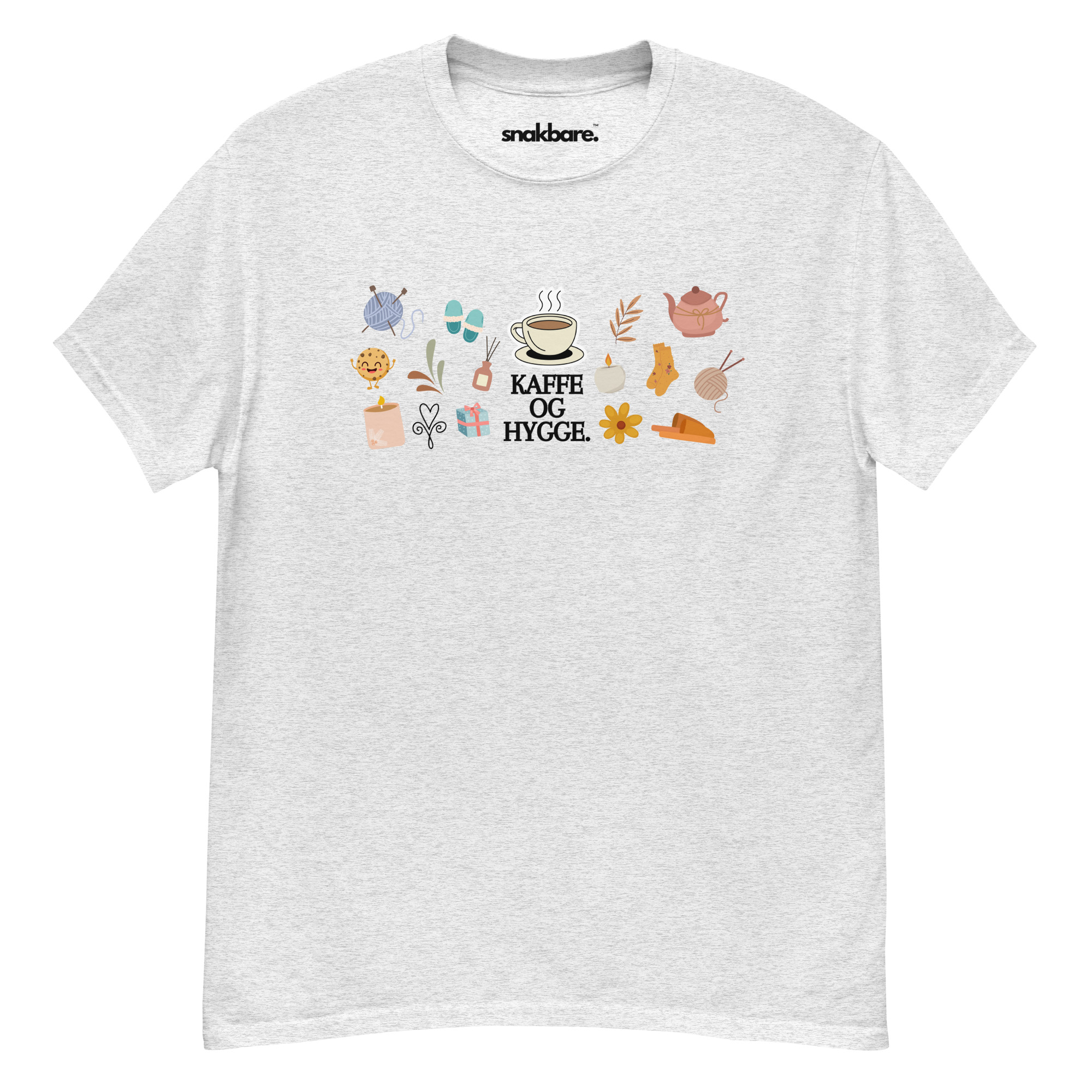 Kaffe og hygge – Classic unisex T-shirt med søde illustrationer - Billede 4