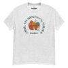 Strik, stearinlys og stilhed – Unisex T-shirt med hygge-statement