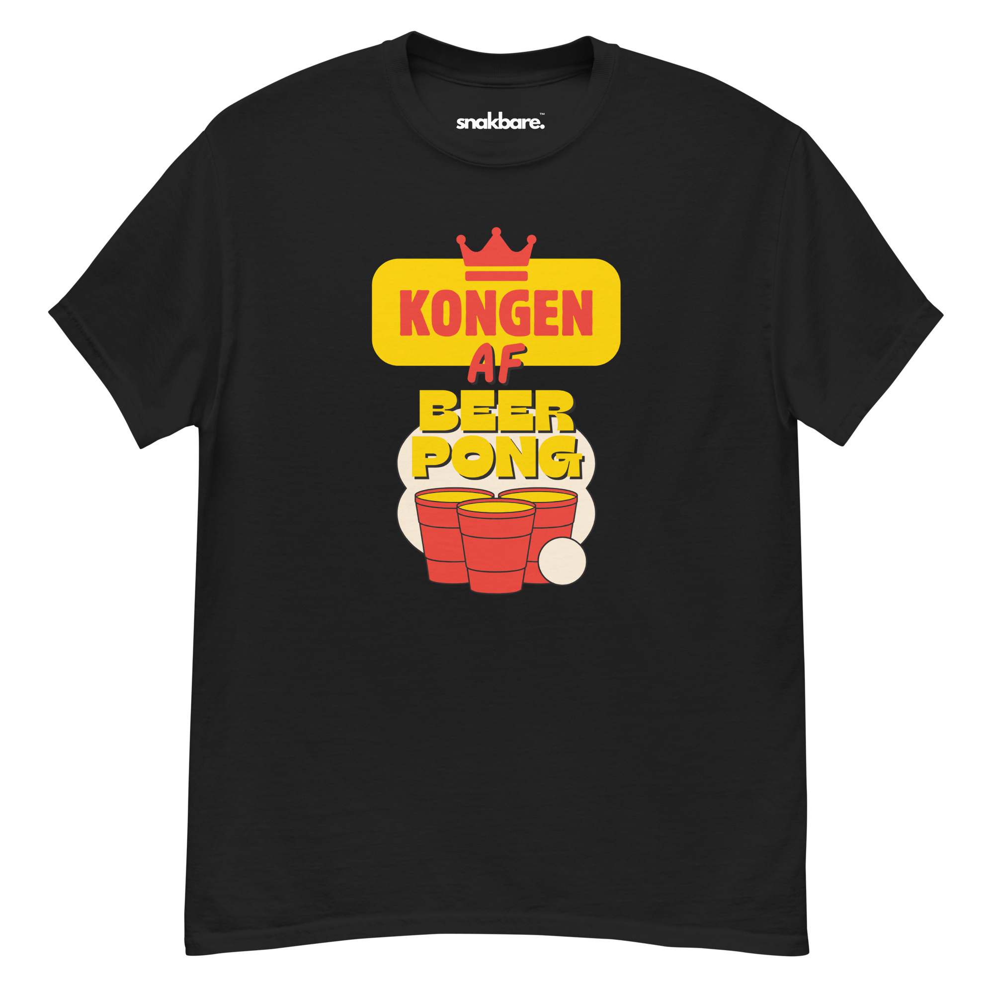 Kongen af Beerpong – Unisex T-shirt til fest og sjov - Billede 2