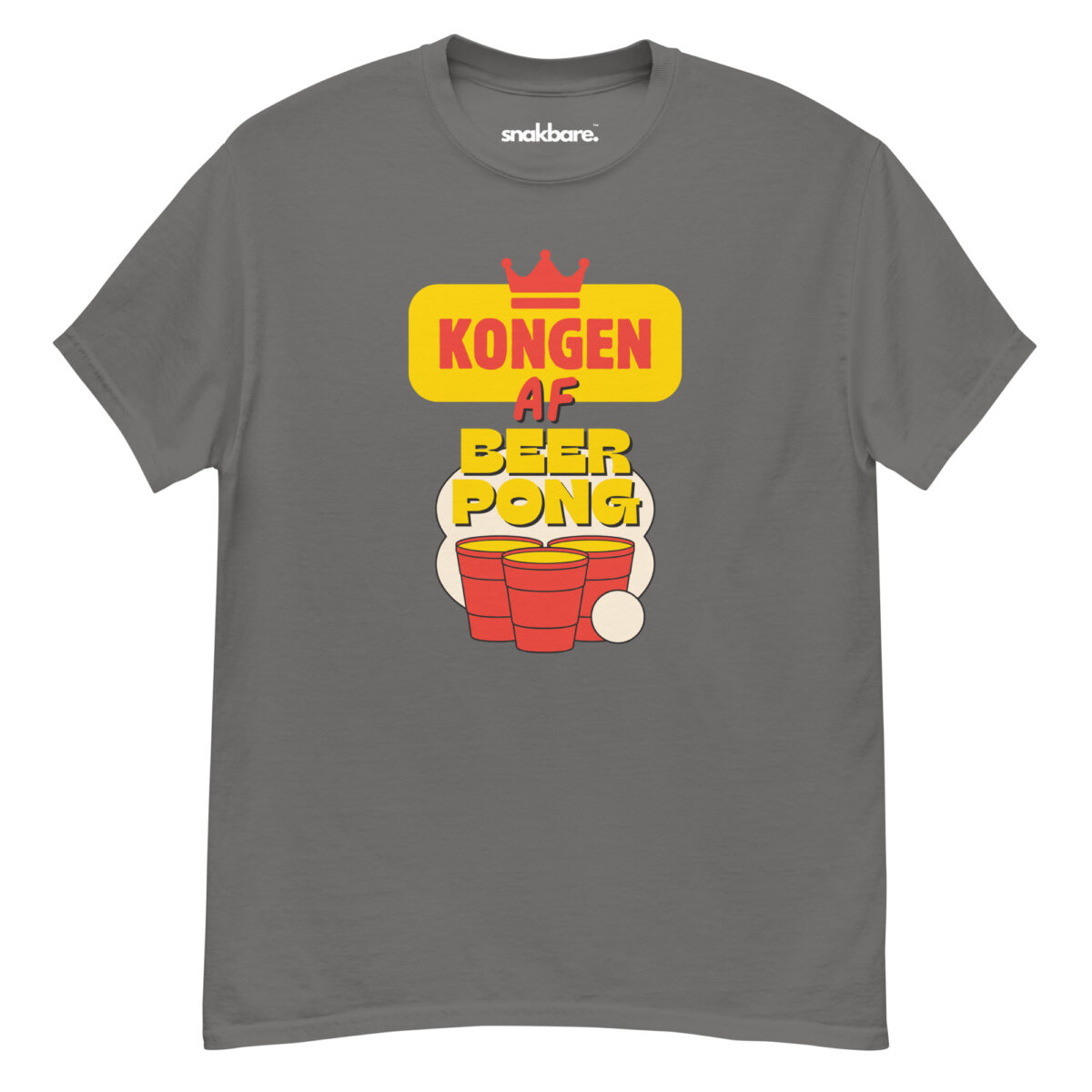 Kongen af Beerpong – Unisex T-shirt til fest og sjov