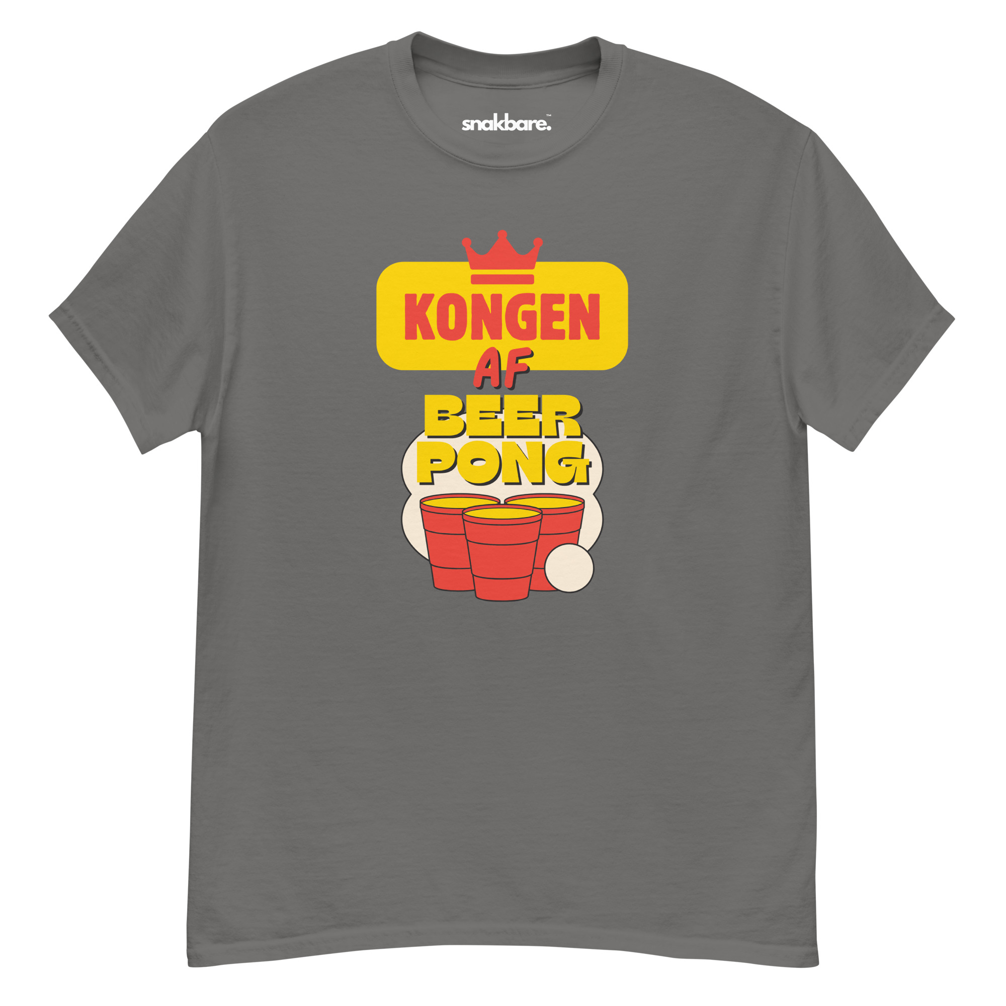 Kongen af Beerpong – Unisex T-shirt til fest og sjov