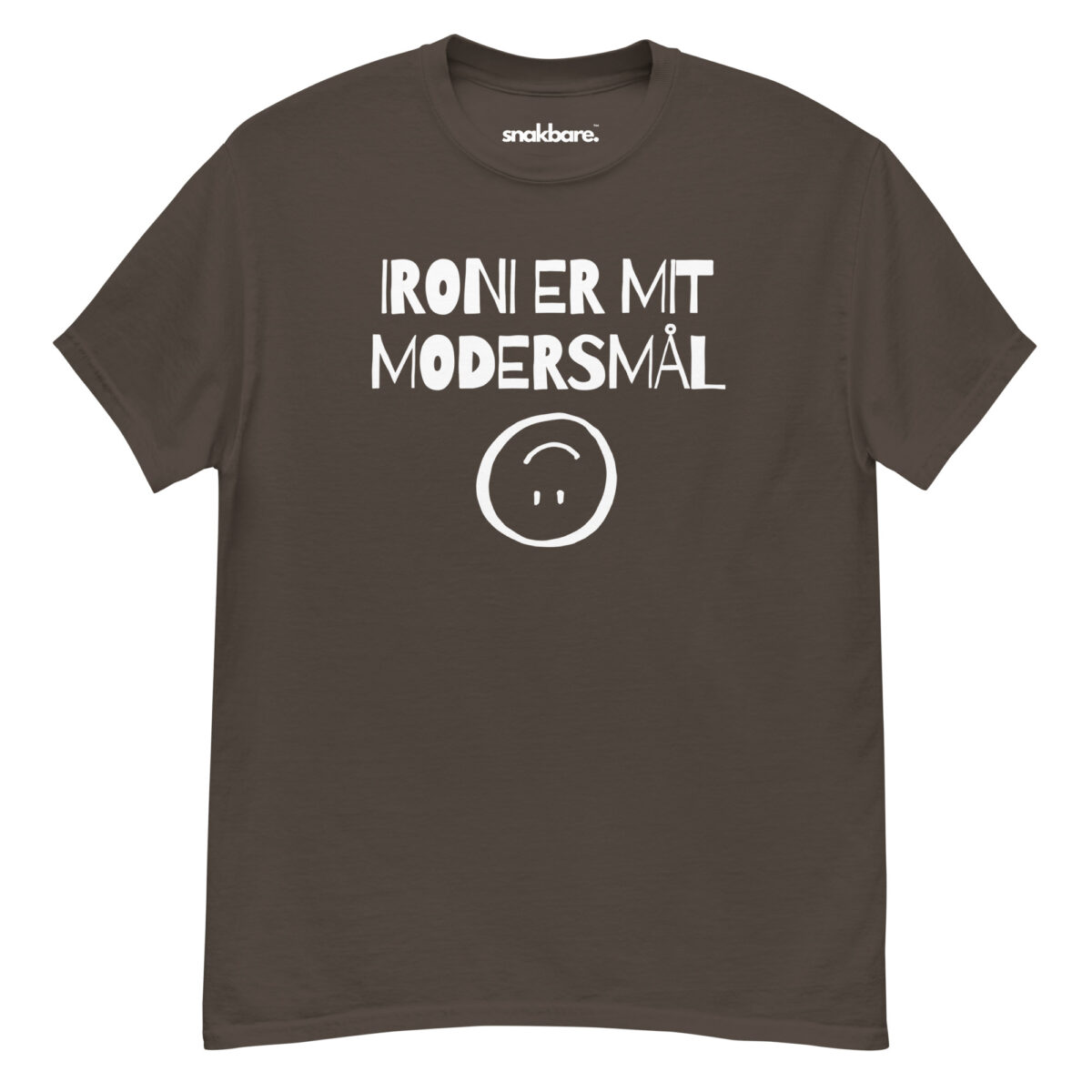 Alternative view of Ironi er mit modersmål – Sjov unisex T-shirt med statement