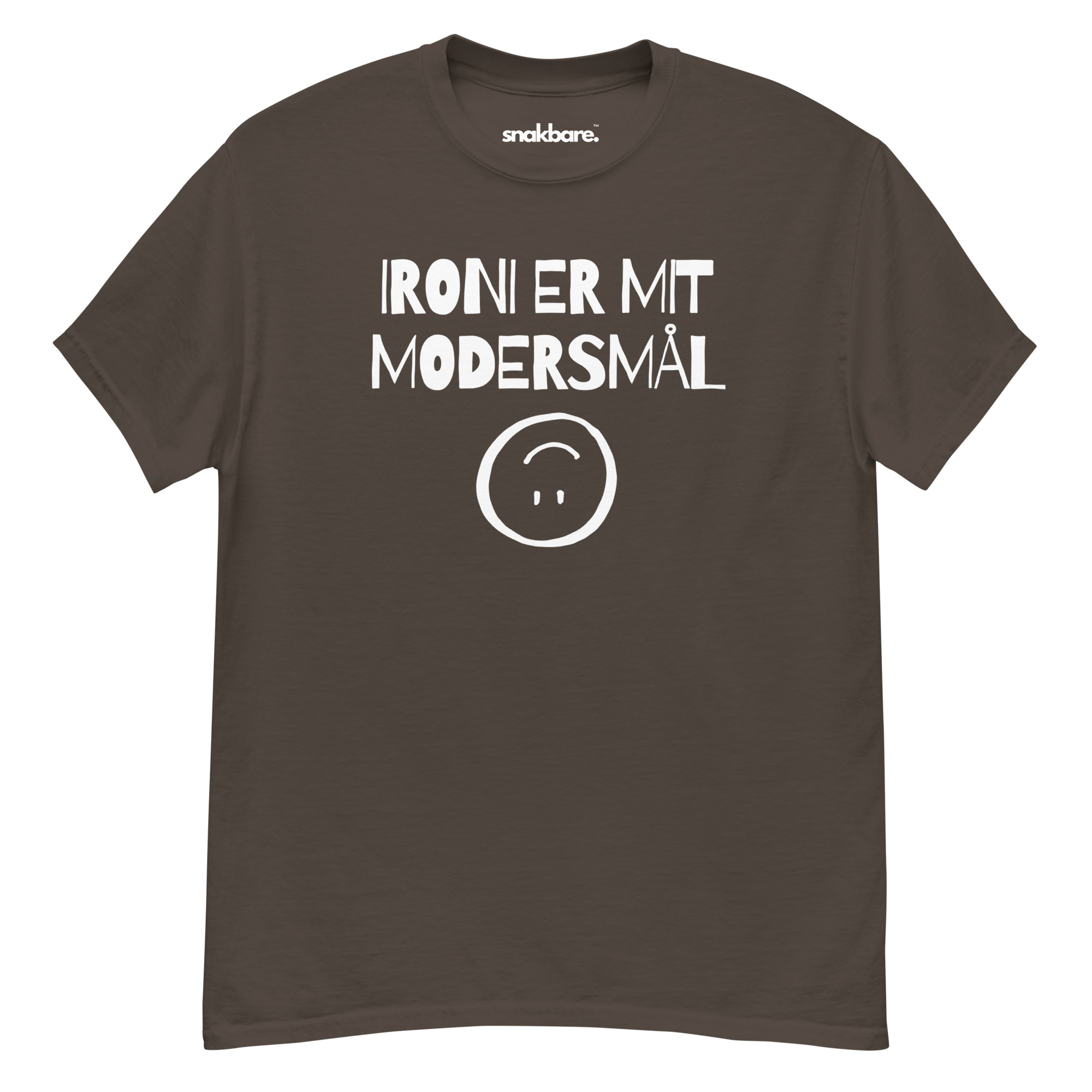 Ironi er mit modersmål – Sjov unisex T-shirt med statement - Billede 2