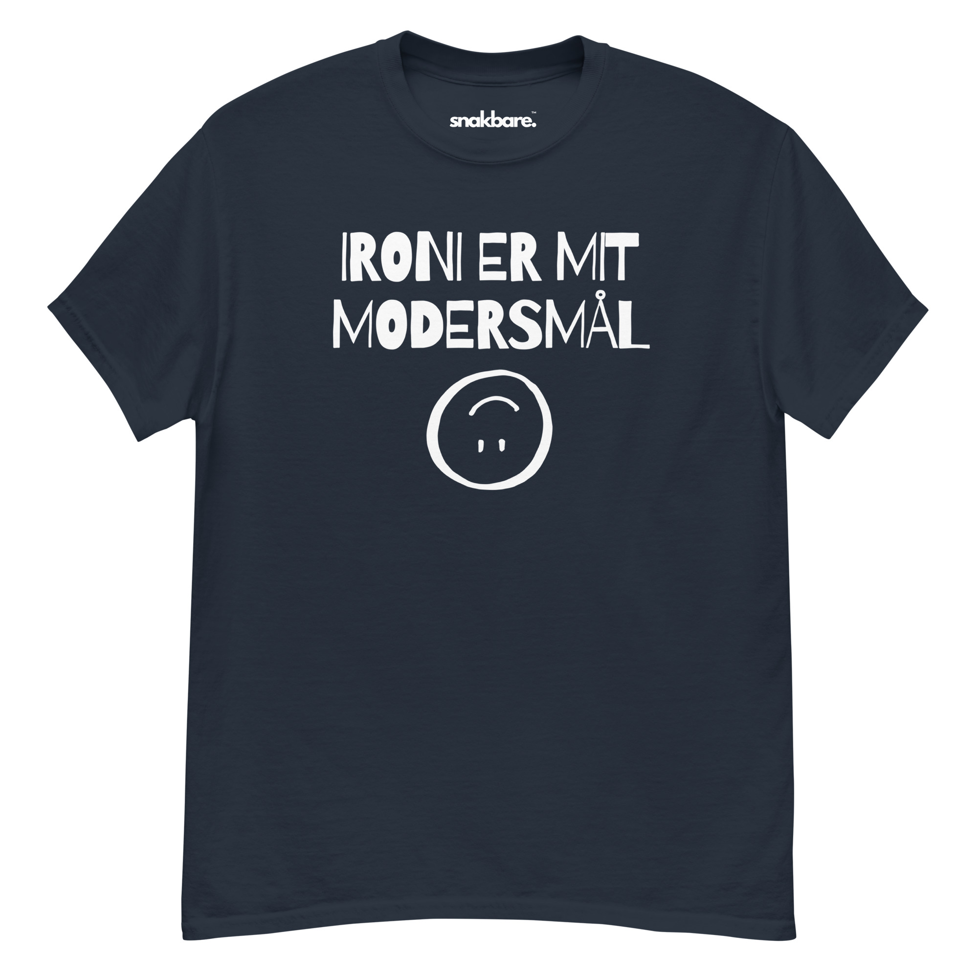 Ironi er mit modersmål – Sjov unisex T-shirt med statement - Billede 3