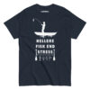 Hellere fisk end stress – unisex T-shirt til lystfiskere og hygge