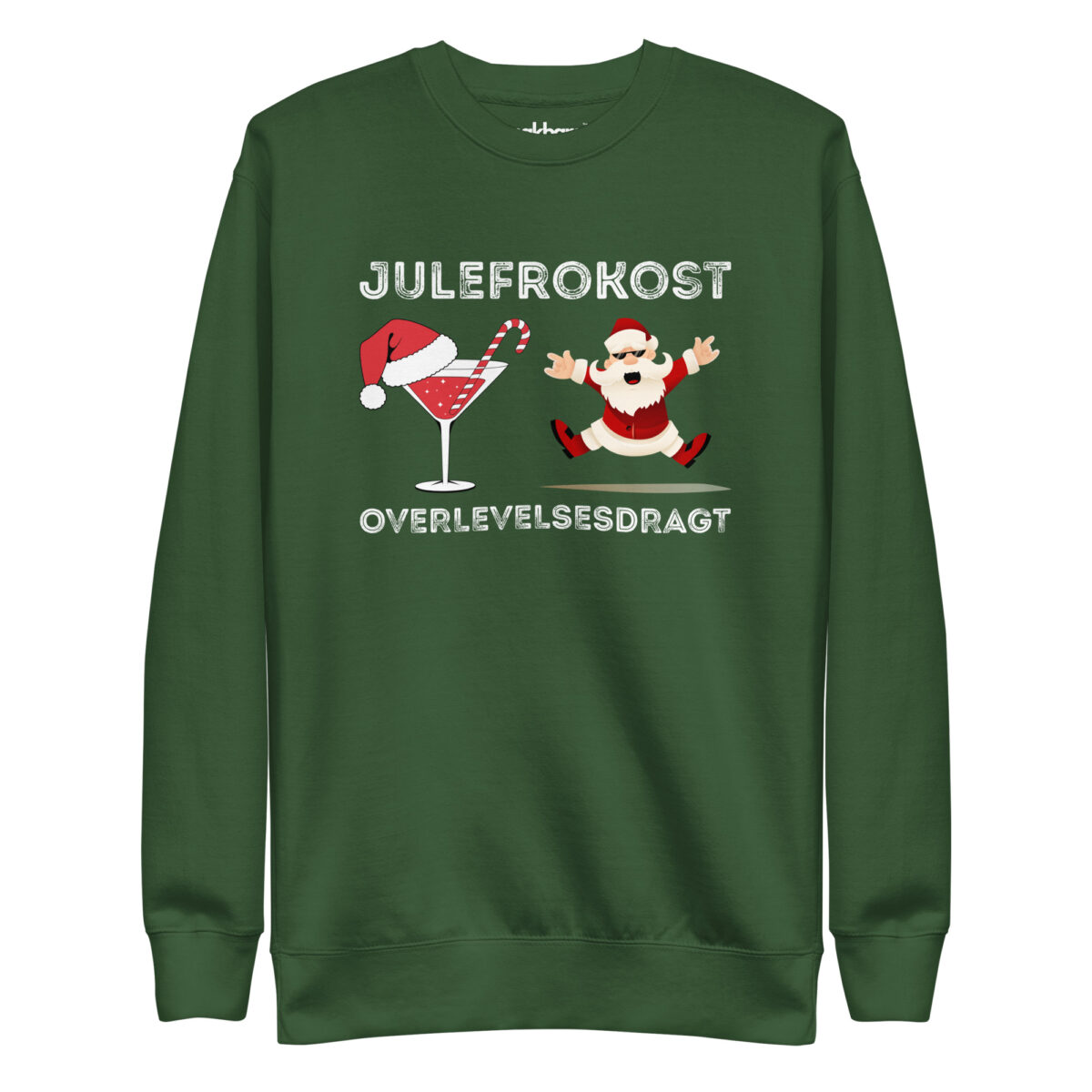 Alternative view of Julefrokost Overlevelsesdragt Sweatshirt – Sjovt & Festligt