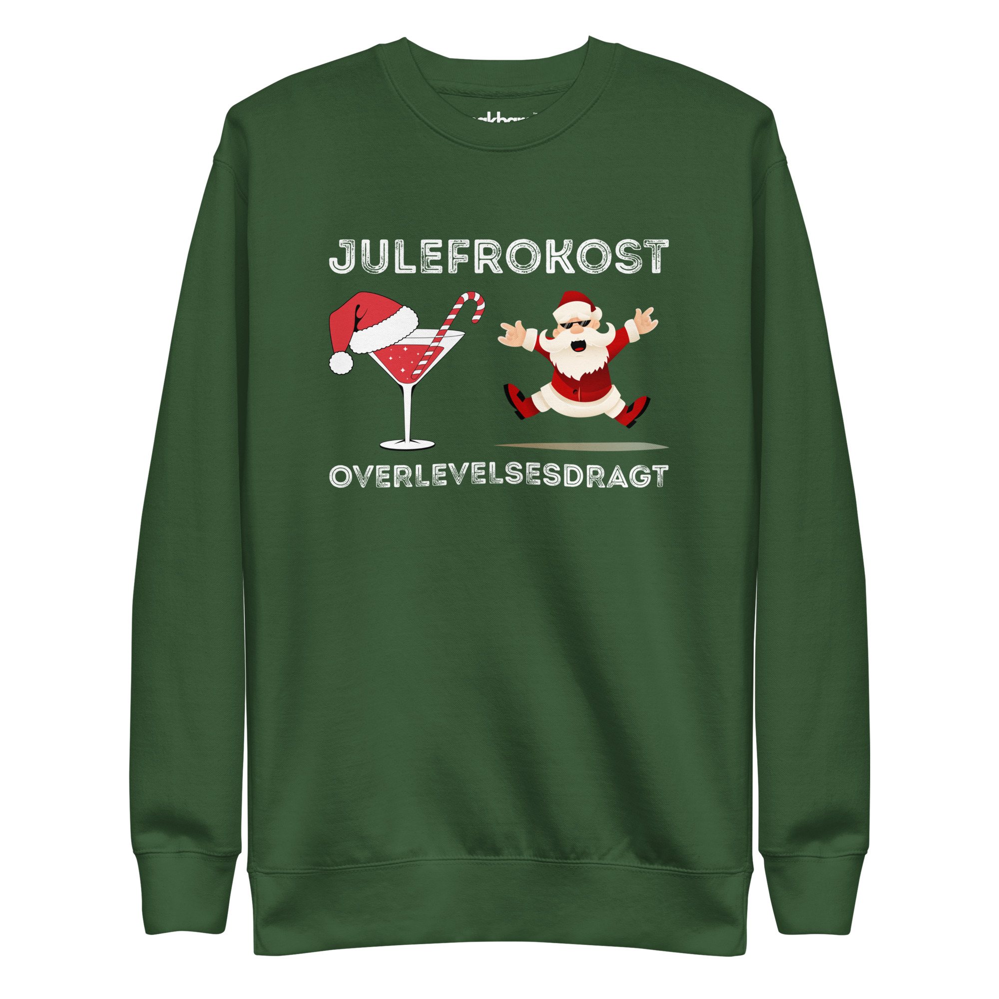 Julefrokost Overlevelsesdragt Sweatshirt – Sjovt & Festligt - Billede 2