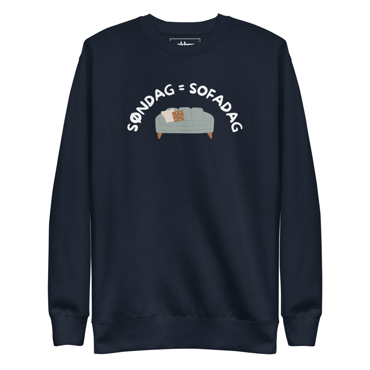 Alternative view of Søndag = Sofadag Sweatshirt – Hyggeligt Unisex