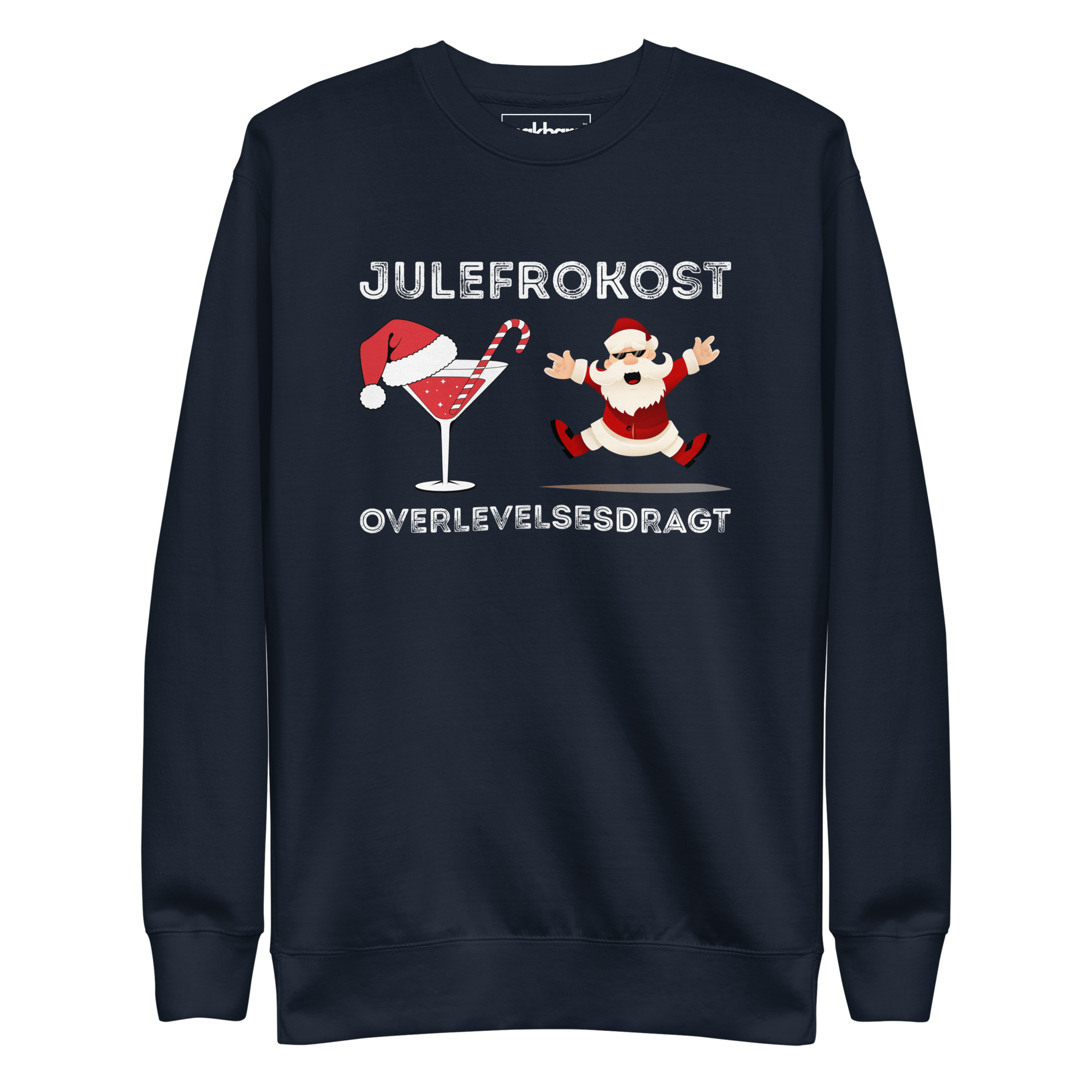 Julefrokost Overlevelsesdragt Sweatshirt – Sjovt & Festligt - Billede 3