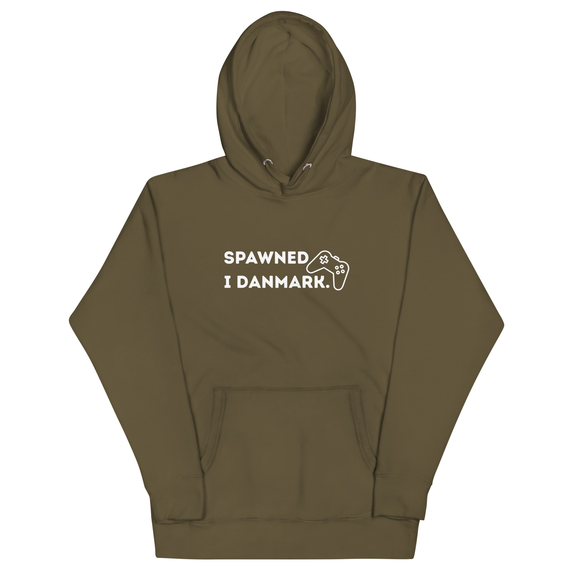 Spawned i Danmark Hoodie – Blød unisex hoodie til gamere - Billede 2