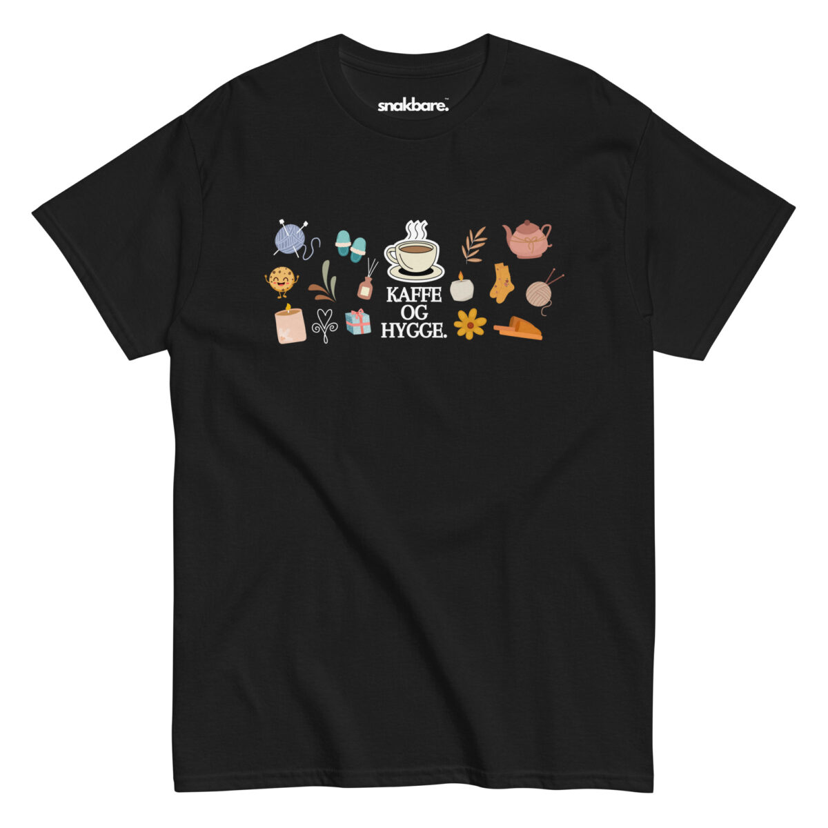 Alternative view of Kaffe og hygge – Classic unisex T-shirt med søde illustrationer
