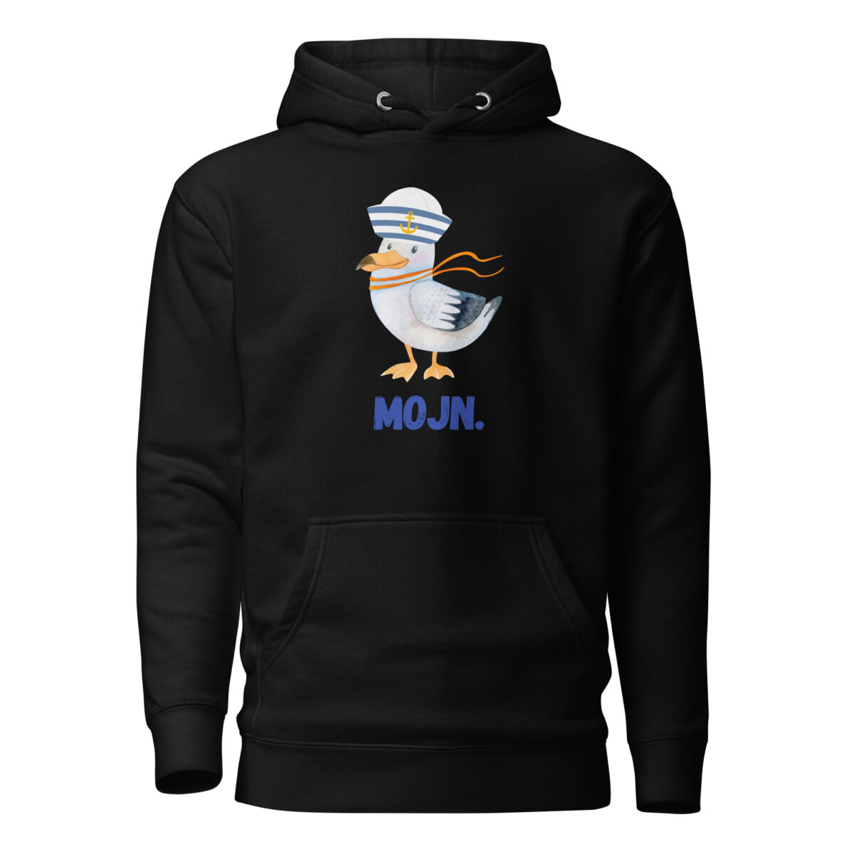Alternative view of MOJN. Hoodie – Sønderjysk Humor Hoodie med Måge | Unisex