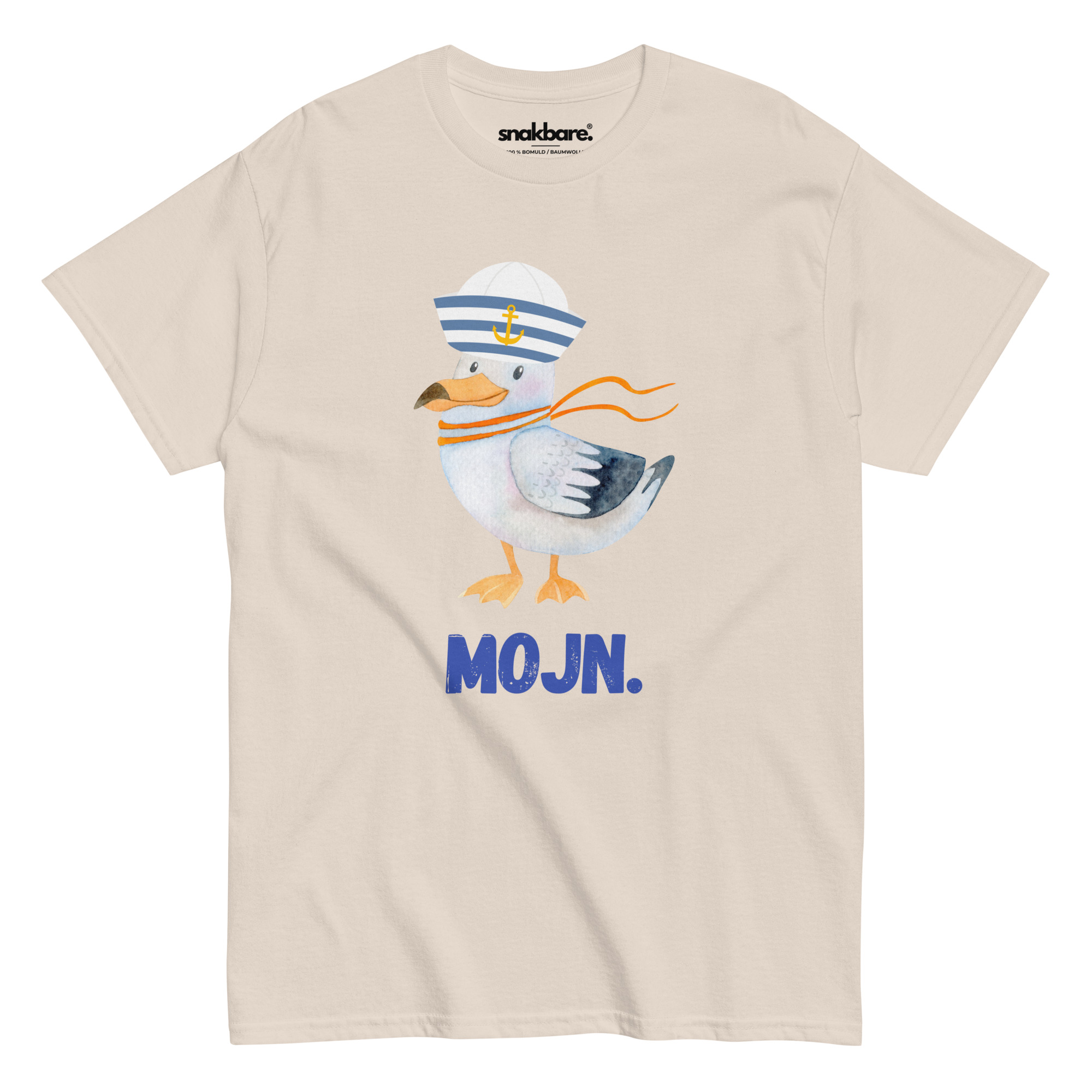 MOJN. T-shirt – Sønderjysk vibe med humoristisk måge-grafik - Billede 3