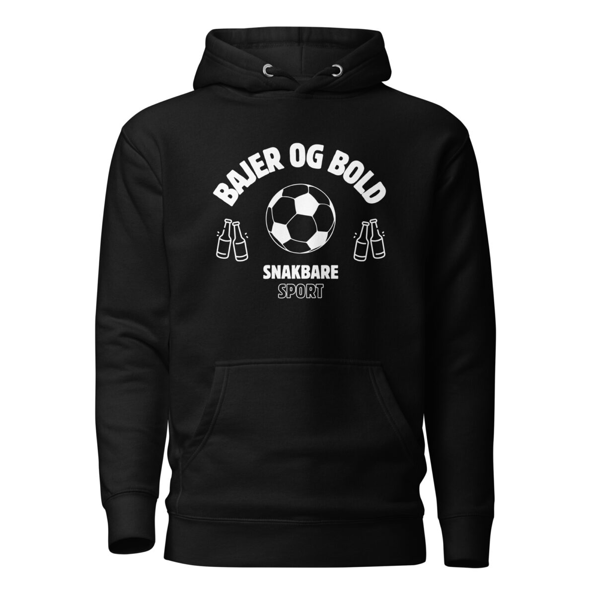 Bajer og Bold Hoodie – Humor og Sport i en Blød Unisex Hoodie