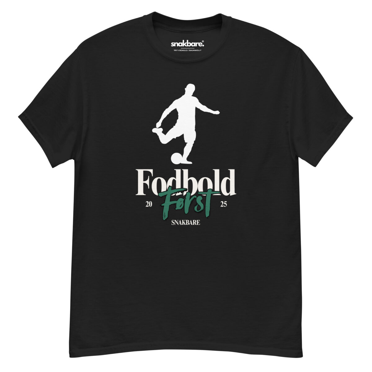 Fodbold Først – Unisex T-shirt til ægte fodboldfans
