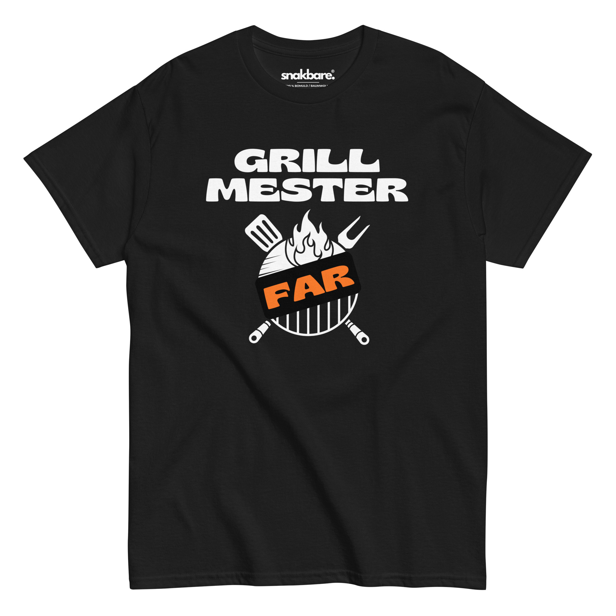 Grillmester Far – Sjov unisex T-shirt til grillentusiaster
