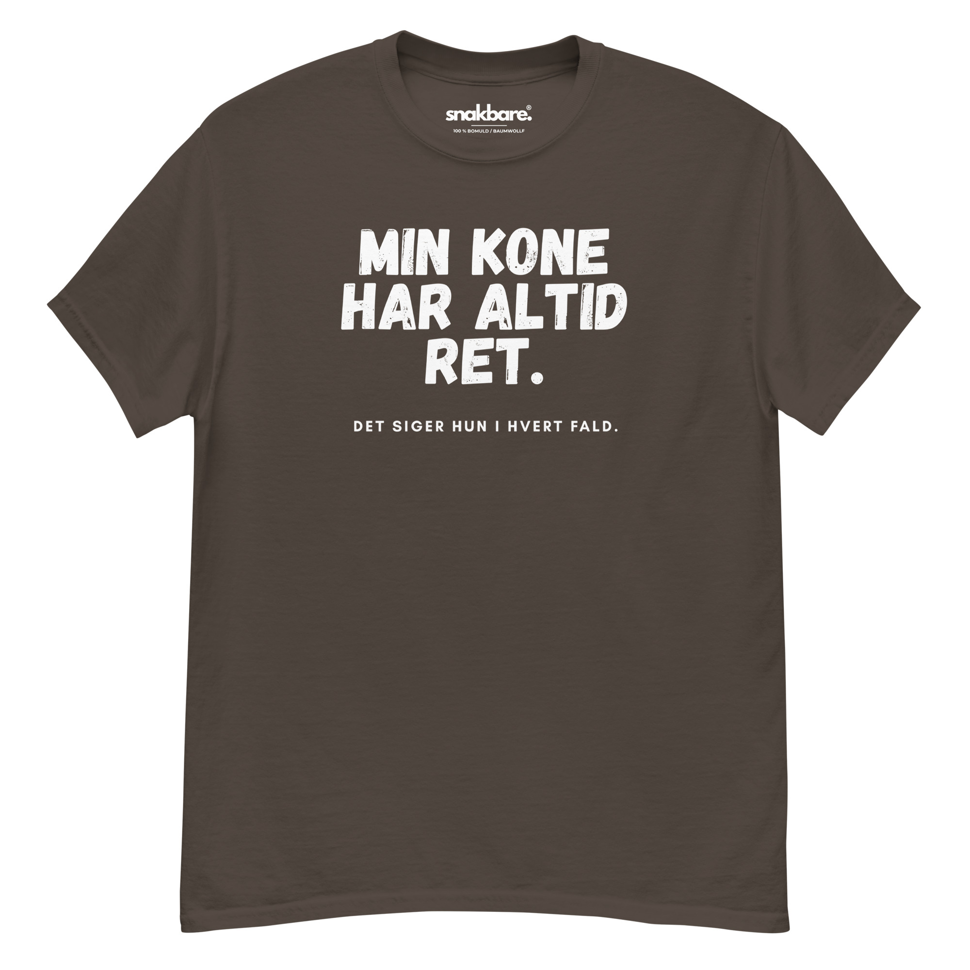 Min kone har altid ret – Sjov unisex T-shirt med ægteskabshumor - Billede 4