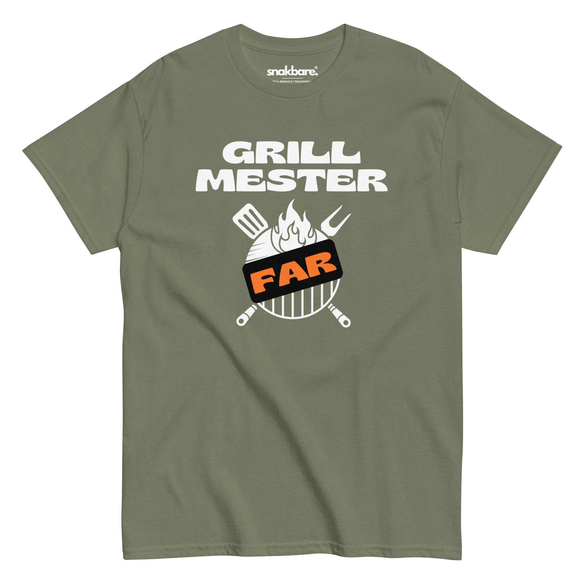 Grillmester Far – Sjov unisex T-shirt til grillentusiaster - Billede 6