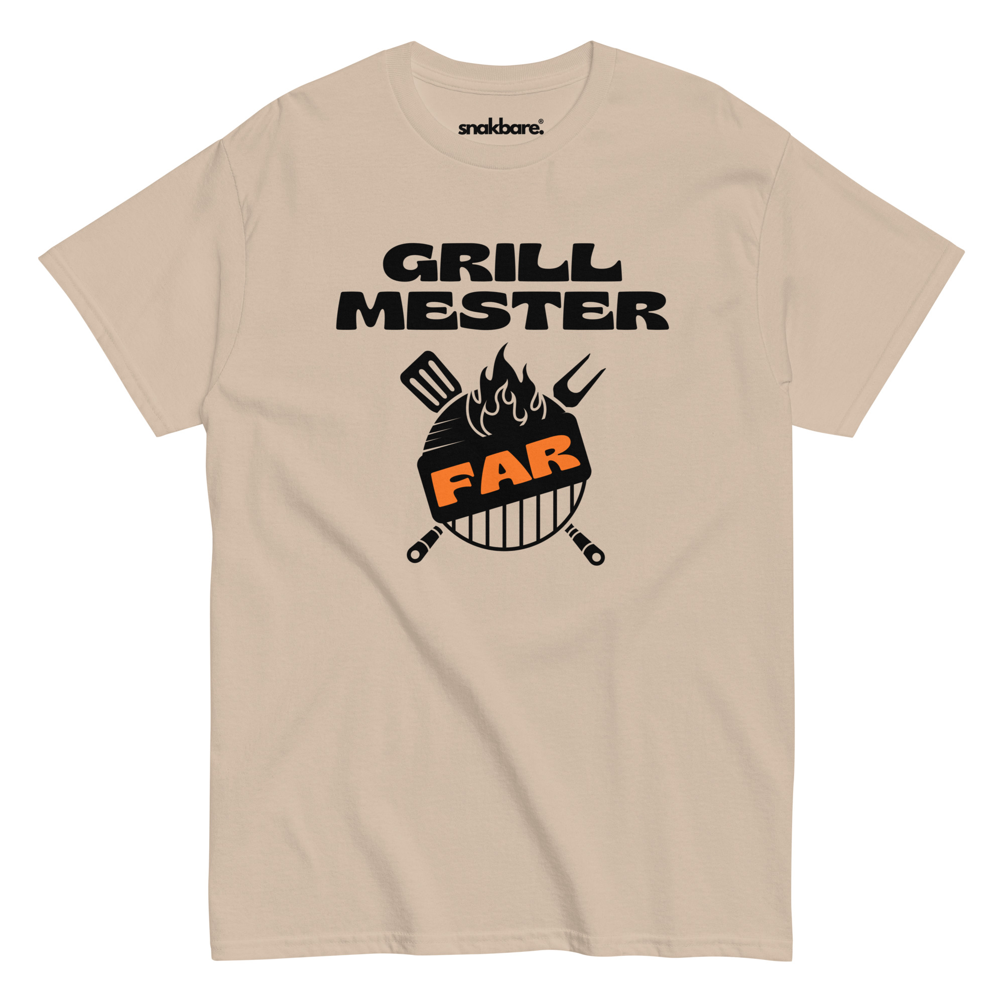 Grillmester Far – Sjov unisex T-shirt til grillentusiaster - Billede 4