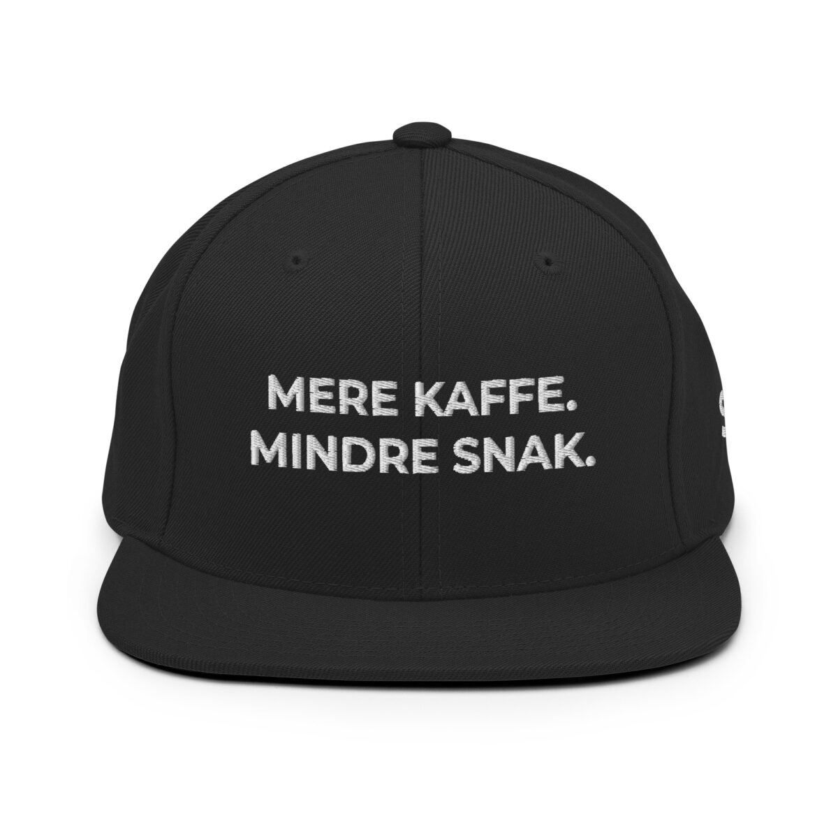 Mere kaffe. Mindre snak. – Snapback Kasket