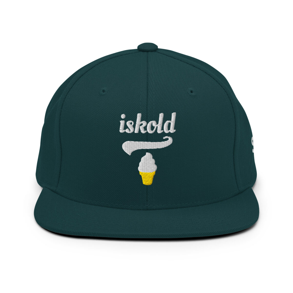 Iskold Snapback Kasket – Unisex med is-broderi