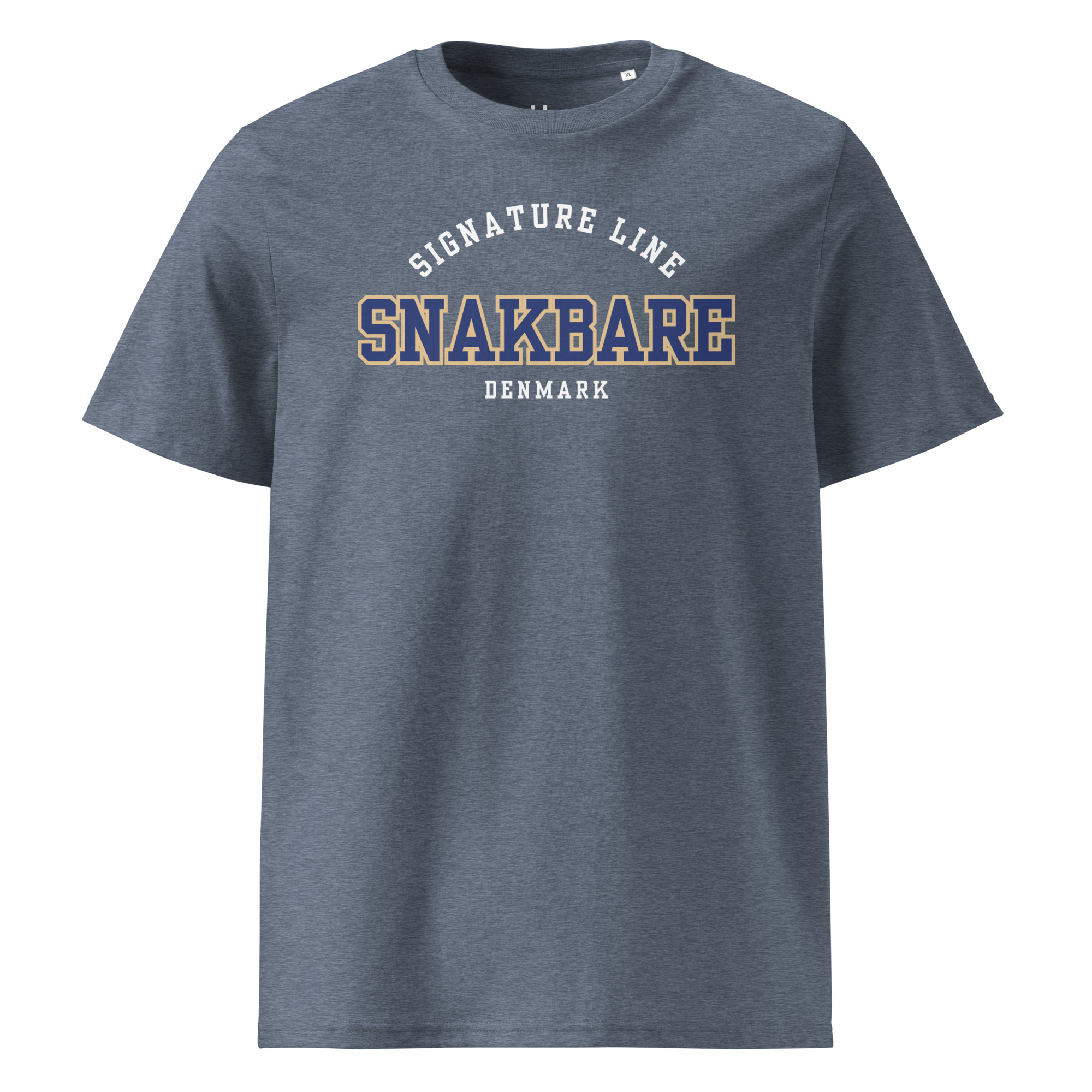 Snakbare Signature Line T-shirt – Økologisk Unisex Tee - Billede 4