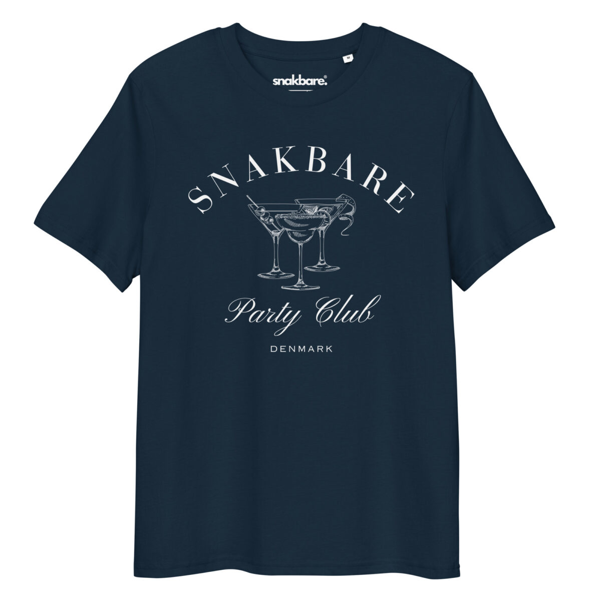 Alternative view of Snakbare Party Club – Økologisk Unisex T-shirt med Frontprint