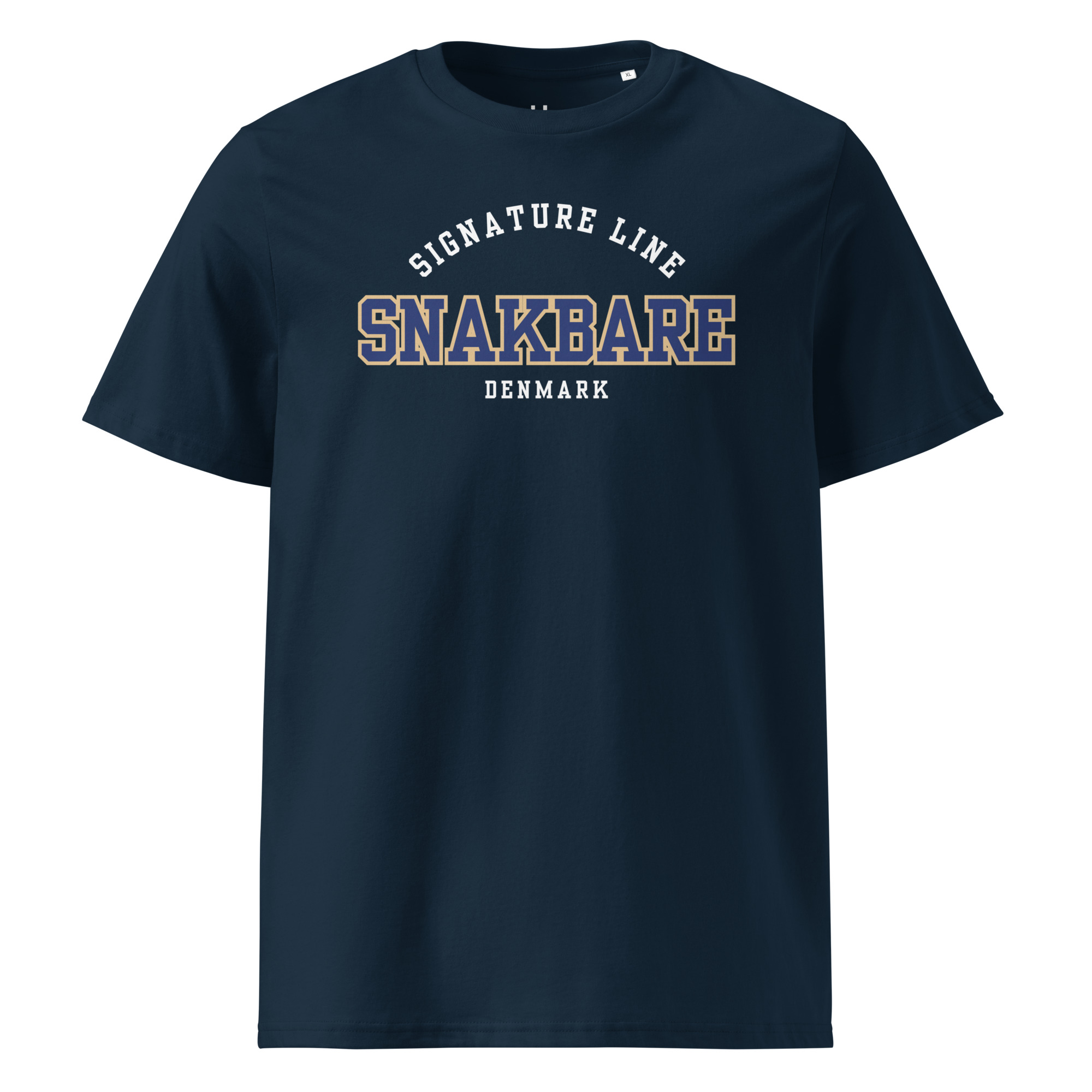 Snakbare Signature Line T-shirt – Økologisk Unisex Tee - Billede 3