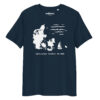 Hjerte og hjem T-shirt – Økologisk Unisex Tee med Danmark-kort