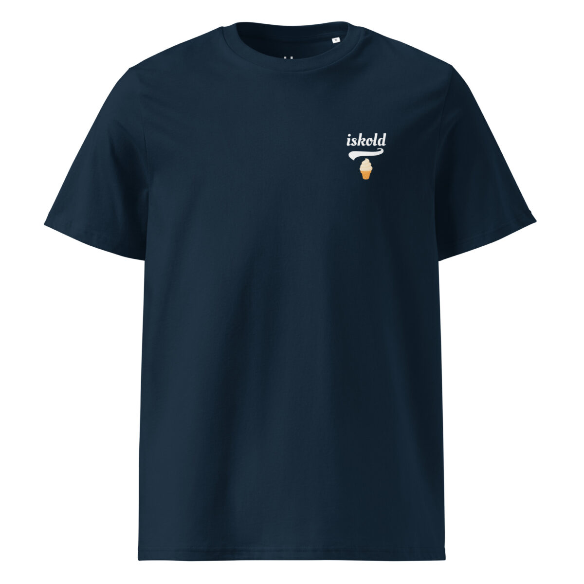 Iskold T-shirt – Økologisk unisex t-shirt med brystprint
