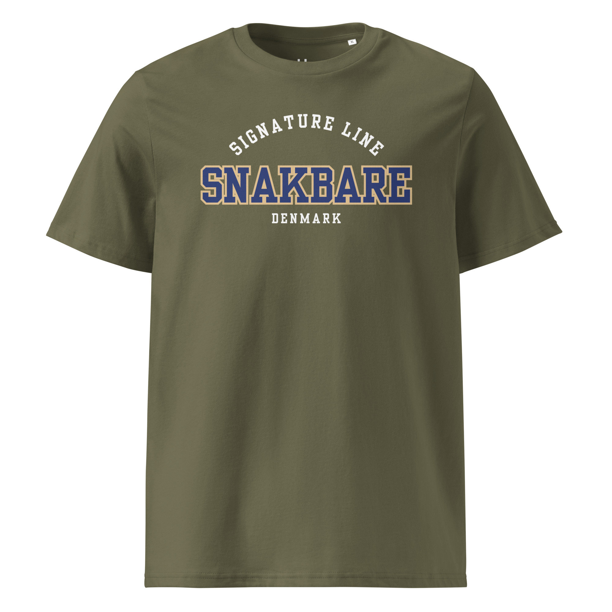 Snakbare Signature Line T-shirt – Økologisk Unisex Tee - Billede 5