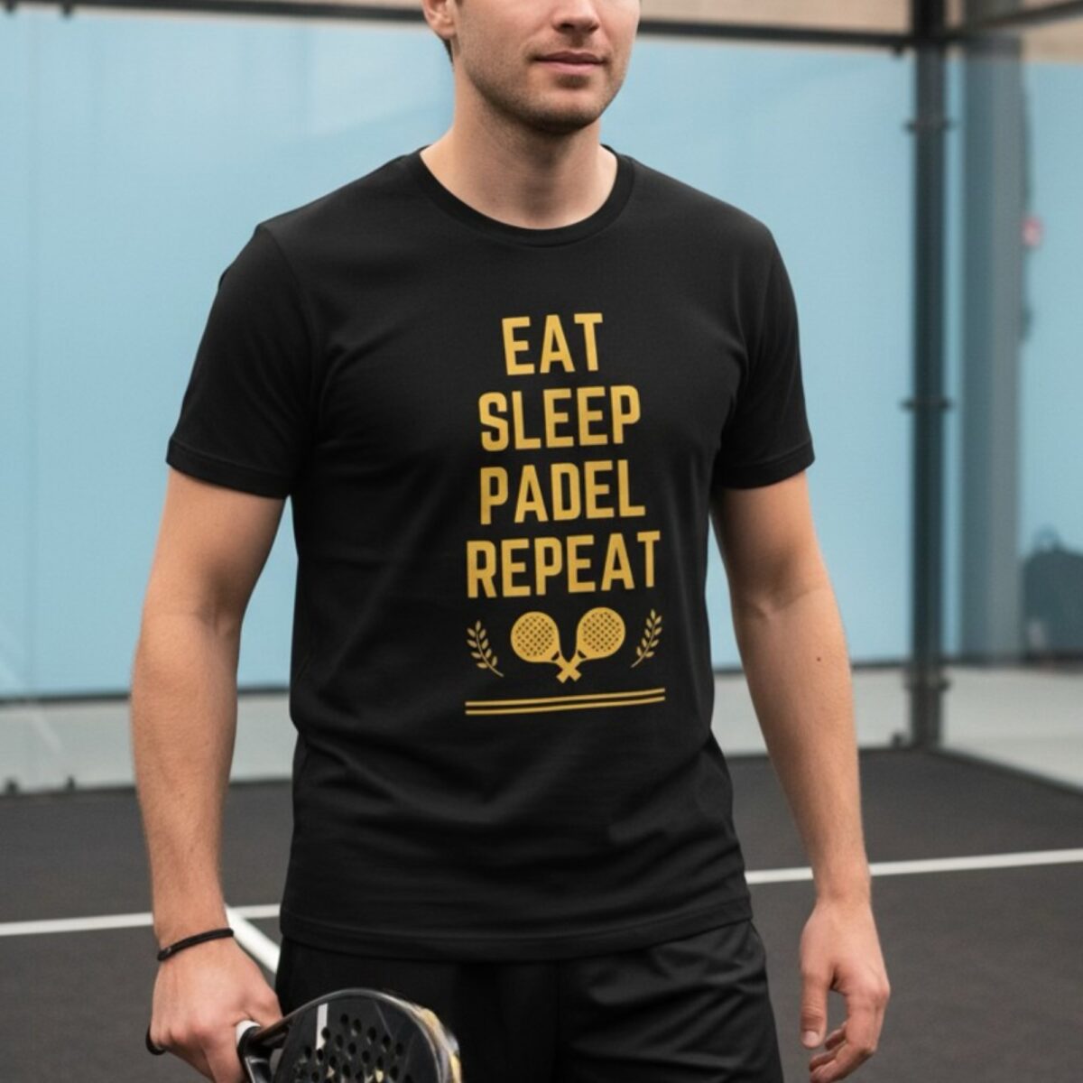 Alternative view of Eat Sleep Padel Repeat – Unisex T-shirt til padelspillere