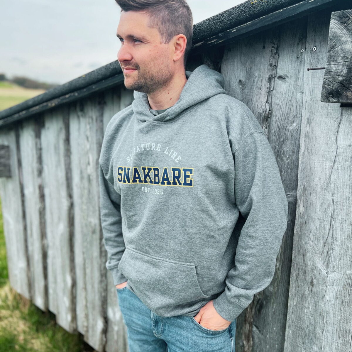 Alternative view of Snakbare Signature Line Hoodie – Blød Unisex Hoodie