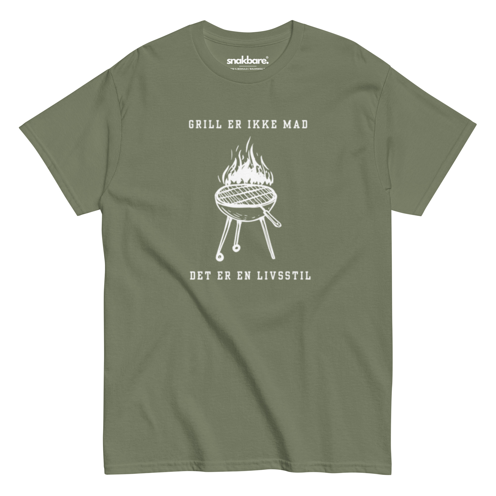 Grill er ikke mad – Det er en livsstil – Unisex T-shirt til grillfans